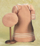 Sailor Dress With Cap In Cream Flannel