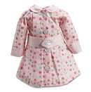 Pink Cotton Smiling Face Dress and Cap