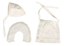 White Pique Maids Three Piece Set