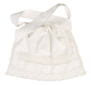 White Cotton Apron With Ties