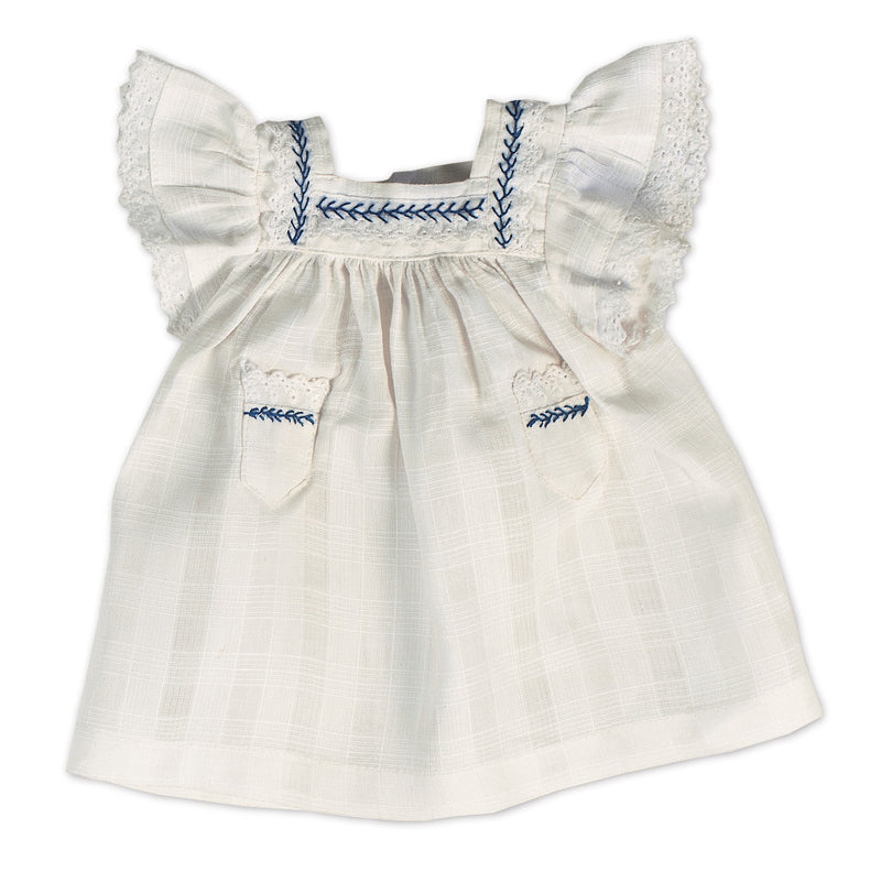 Pinafore With Featherstitch