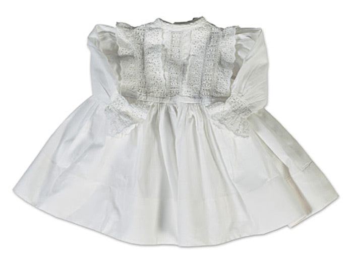 White Dress With Cutwork Bodice