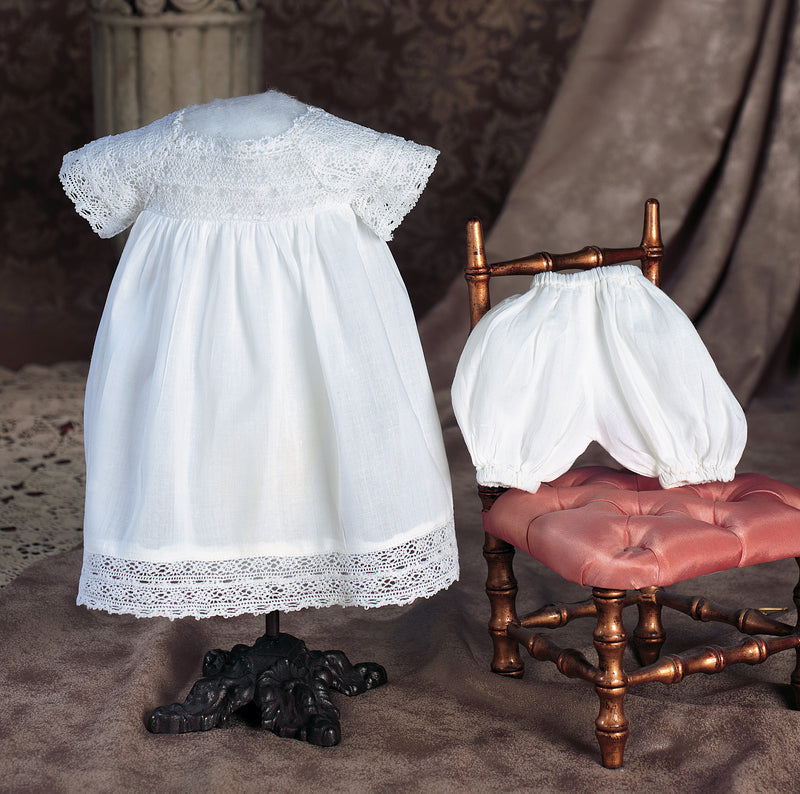 White Cotton Smock/Cap/Bloomers
