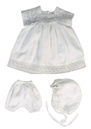 White Cotton Smock/Cap/Bloomers