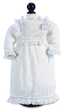 White Dress With Blue Ribbon