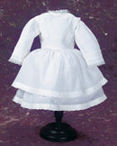 White Cotton Dress With  Cut-Work Bodice