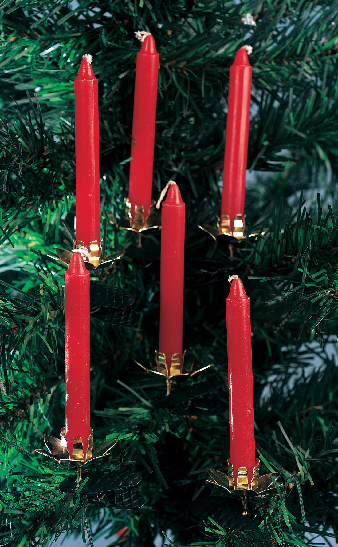 * vintage ornament ୨୧ キャンドル型 クリップオーナメント Vintage Candle Clip Christmas Tree Ornaments
