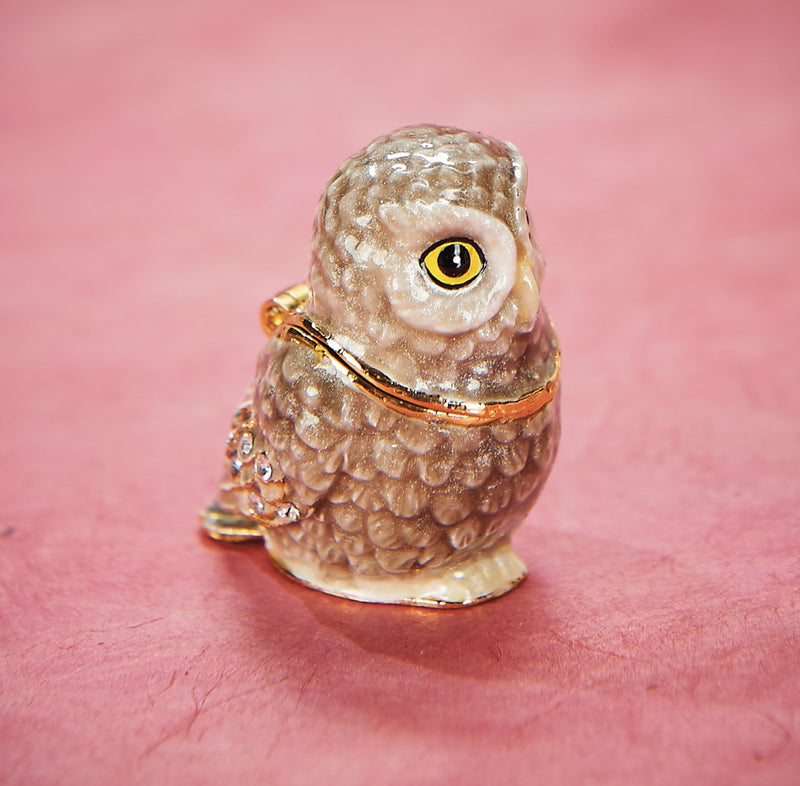 Barn Owl Trinket Box