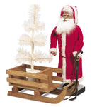 Old World Belsnickle with Sleigh and Tree