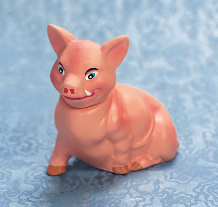 Pink Piglet Candy Container