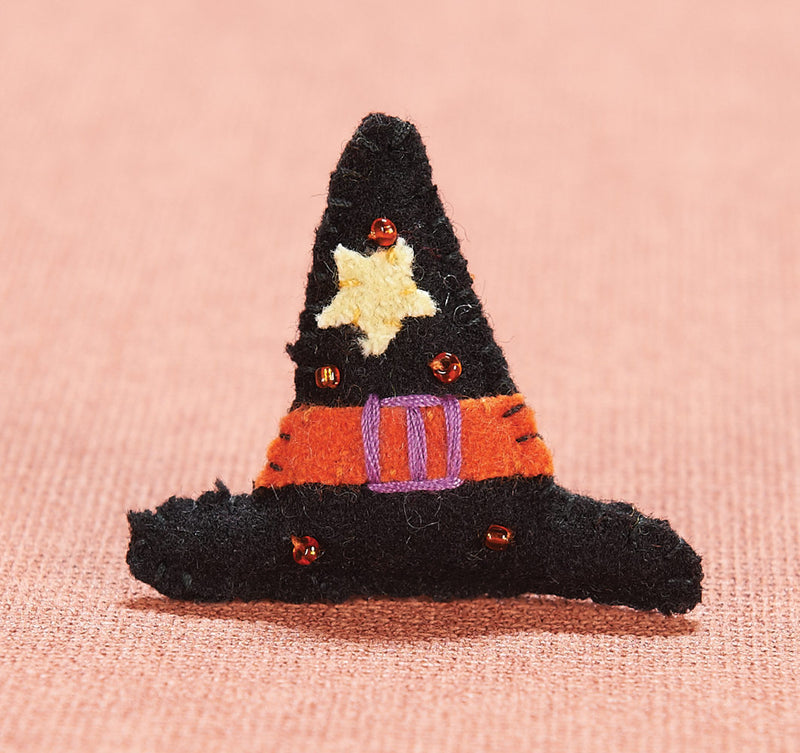 Witch Hat Felt Halloween Ornament