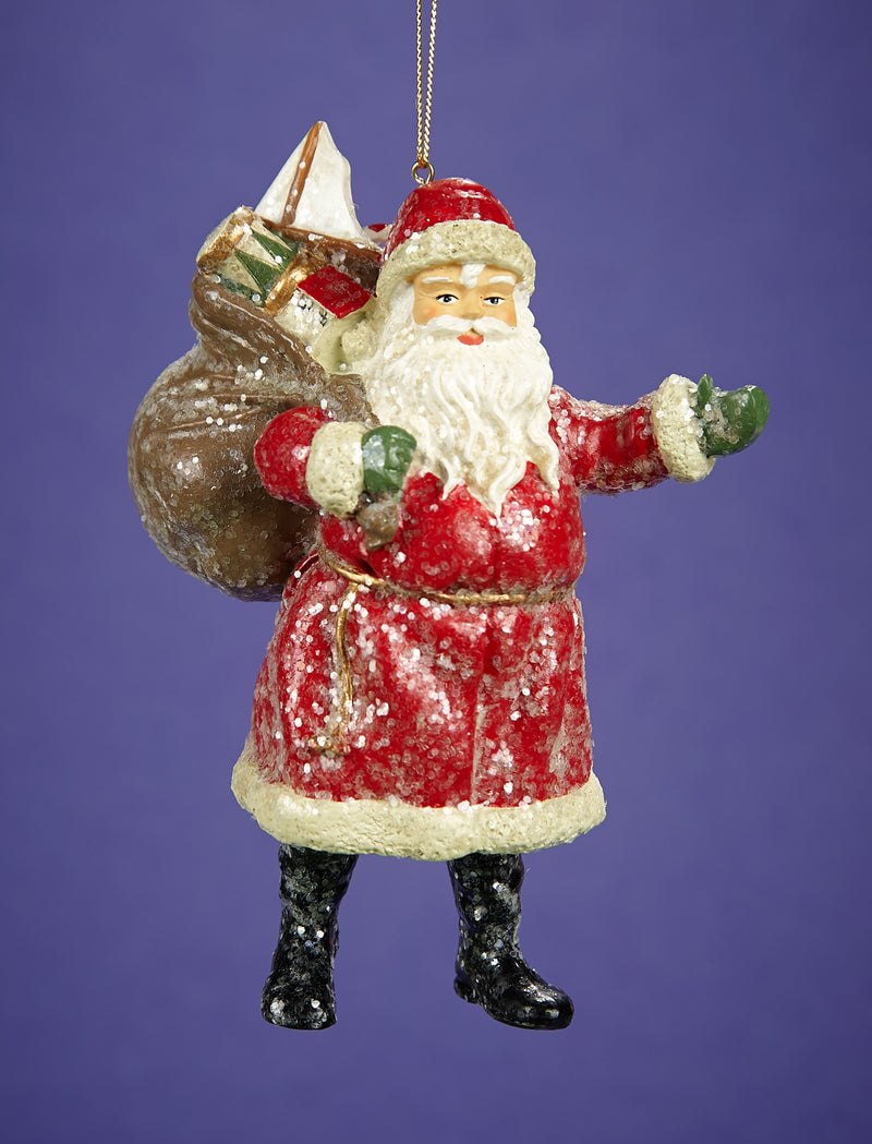 Classic Santa Claus With Sack Of Toys Figure
