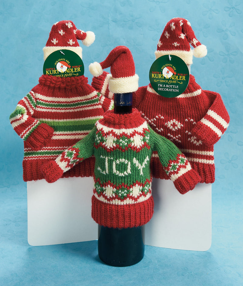 Trio of Christmas Wine Sweaters