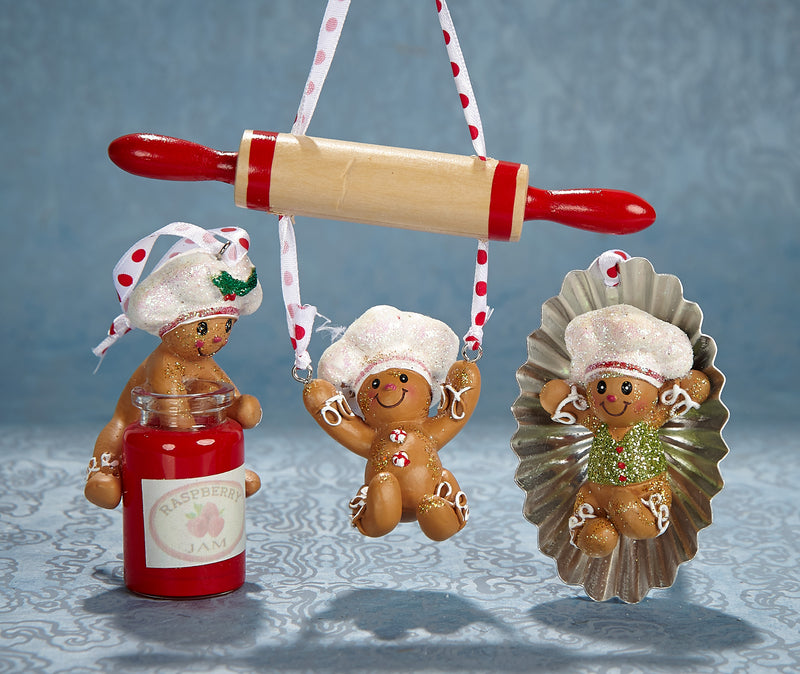 Gingerbread Baker Ornaments
