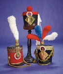 Trio of French Regimental Helmets