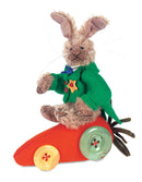 Miniature Bunny Riding A Carrot by Deb Canham