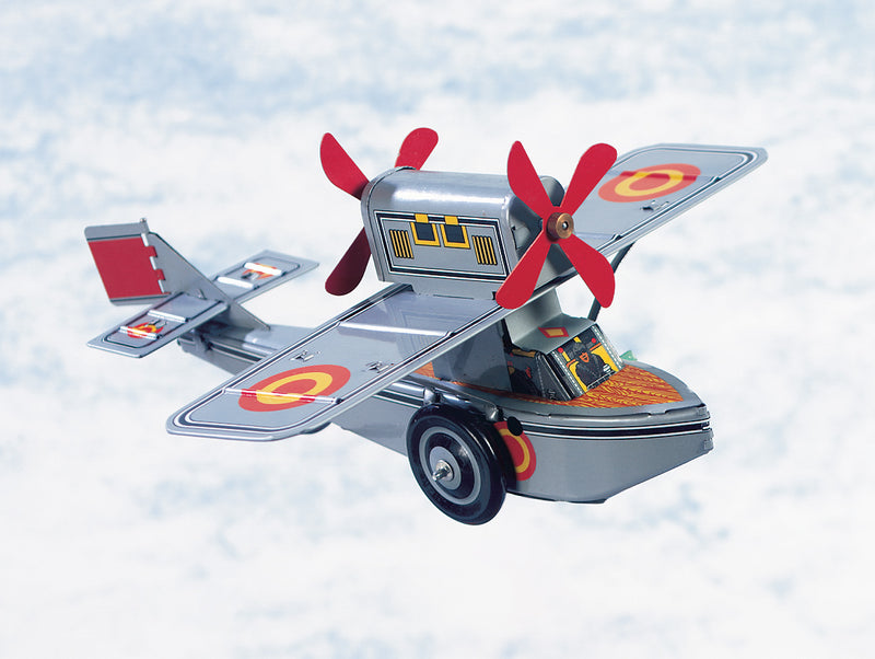 Propellar Plane, A Key Wind Tin Toy