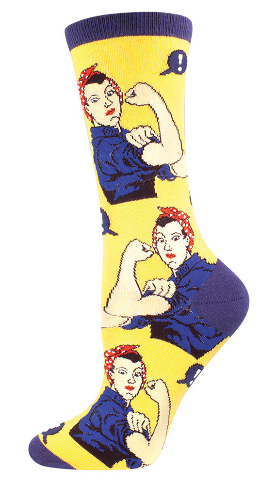 Rosie the Riveter Women's Cotton Socks