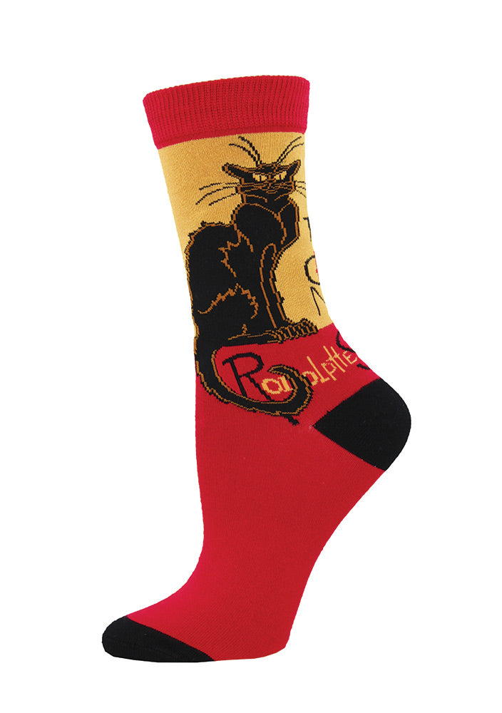 La Chat Noir Womens' Bamboo Socks