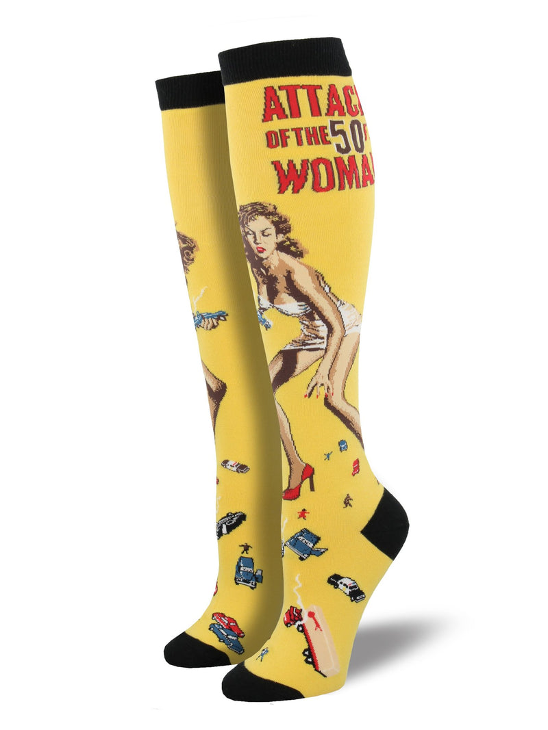 Attack of the 50ft Woman Knee-High Womens Socks