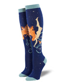 Women's Cycle Gladiator Knee High Cotton Sock