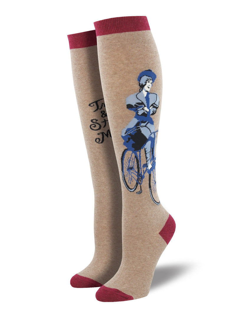 Try and Stop Me Women's Cotton Knee High Socks