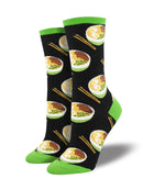 Use Your Noodle Women's Cotton Crew Socks