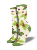 Deck The Halls Womens' Cotton Crew Socks