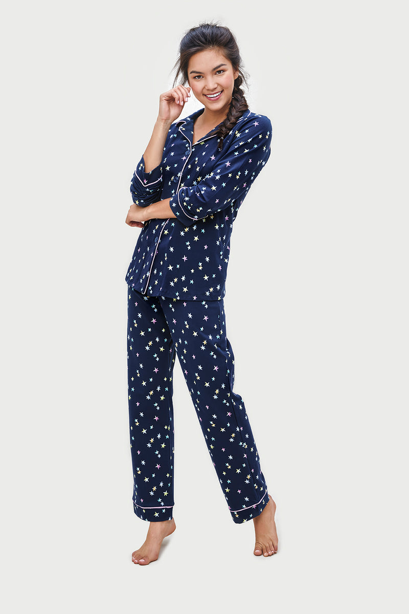 George, Intimates & Sleepwear, Womens George Blue Star Fleece Pyjama  Bottoms Size Large