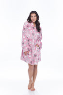 PINK BLACK-SHEEP BATHROBE