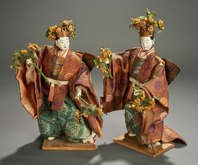 Belle et très ancienne poupée samouraï Musha Ningyo - Japon Belle et très ancienne poupée samouraï Musha Ningyo - Japon