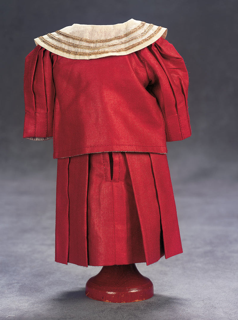 Red Silk Sailor Costume and Cap