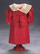 Red Silk Sailor Costume and Cap