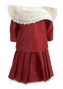 Red Tussah Silk Sailor Suit