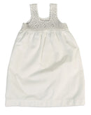 White Slip With Crocheted Bodice