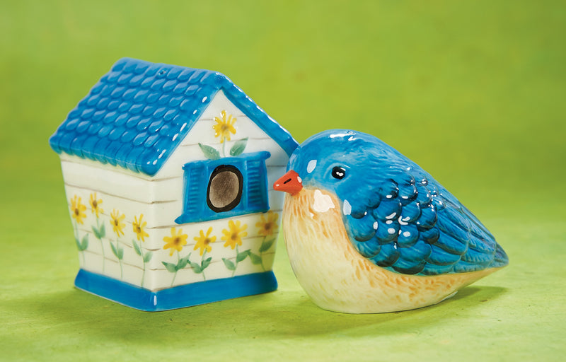 Bluebird of Happiness, a Salt and Pepper Shaker Set