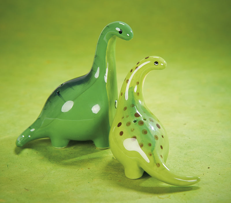 Dinosaur Couple, a Salt and Pepper Shaker Set