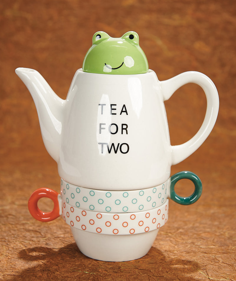 Stacking Frog Tea Set