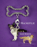 Golden Retriever and Bone Brooch