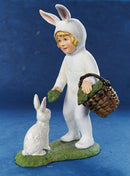 Feeding the Bunny, A Paper-Mache Figural