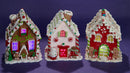 Dynamically Lit Gingerbread House Set