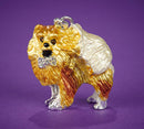 Pomeranian and Bone Brooch
