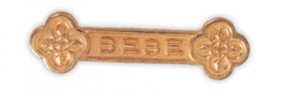 Old Store Stock Antique Bebe Banner Pin