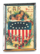 The Day We Celebrate Patriotic Vintage Pin