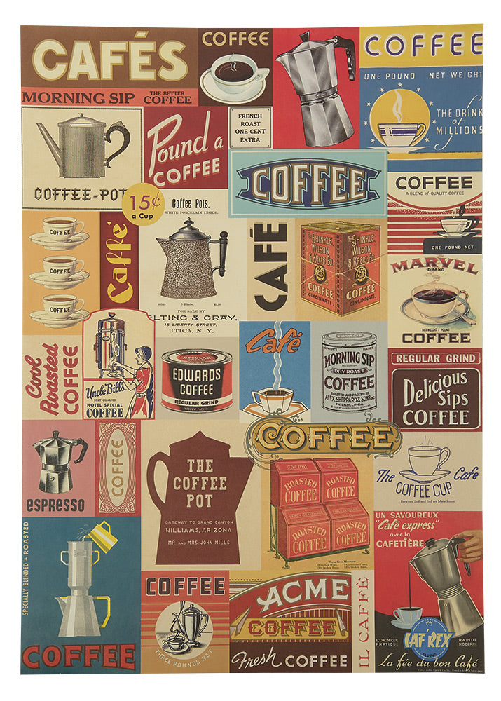 Chocolates and Coffee Wrap Paper/Poster