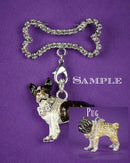 Pug and Bone Brooch