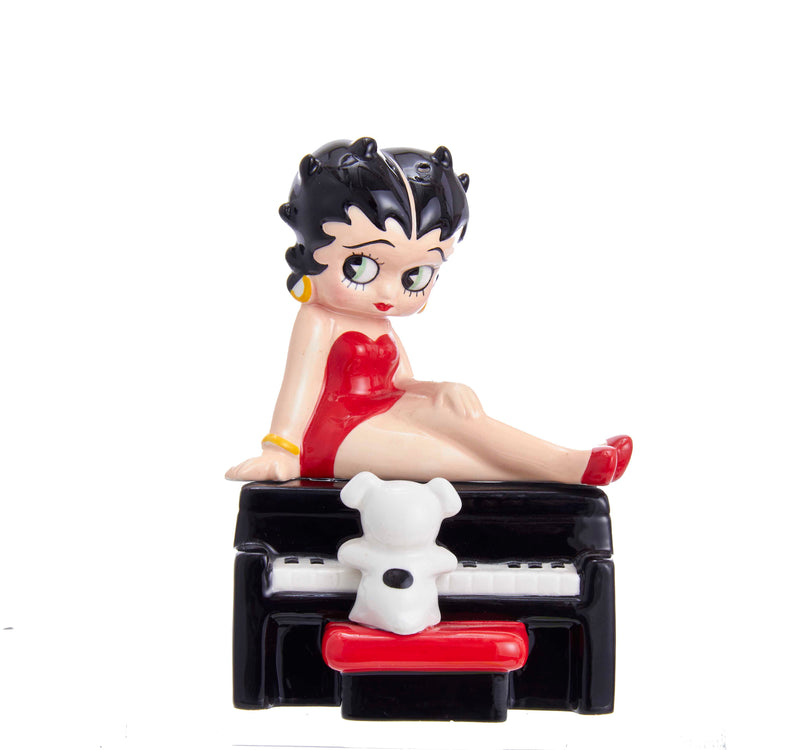 BETTY BOOP PIANO SALT AND PEPPER SHAKERS