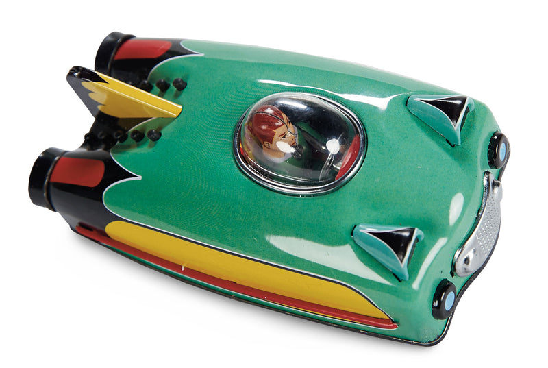 Future Car - Green, a MechanicalTin Toy