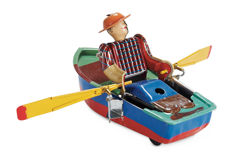 Rowboat Man, a Key Wind Tin Toy