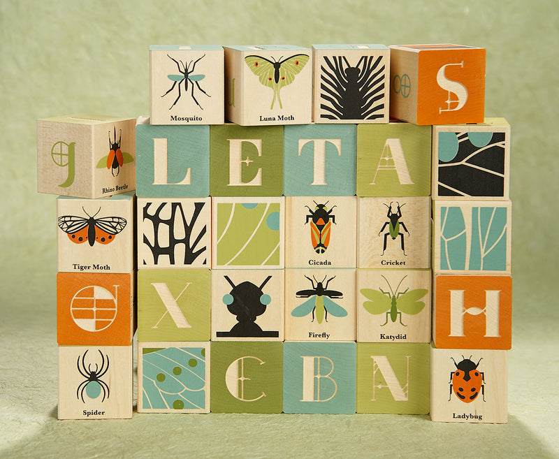Insects/Bugs Wooden Letter Blocks